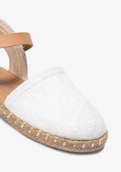 Best Alpargatas Bordado Blanco Alpargatas|Zapatos De Ceremonia