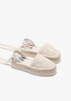New Alpargatas Crochet Blanco B&W Alpargatas|Alpargatas
