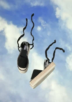 Cheap Alpargatas Crochet Negro B&W Alpargatas|Alpargatas