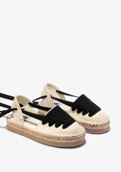 Discount Alpargatas De Niña Con Lazo Lona Beige B&W Alpargatas|Alpargatas