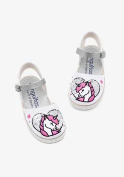 Store Alpargatas De Niña Lentejuelas Unicornio Alpargatas