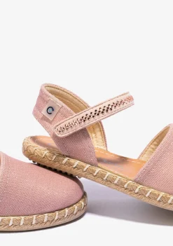 Clearance Alpargatas De Niña Metalizado Rosa Alpargatas