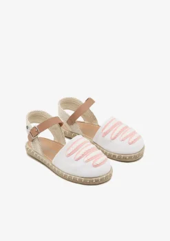 Cheap Alpargatas Hebilla Tiras Blanco Alpargatas|Zapatos De Ceremonia