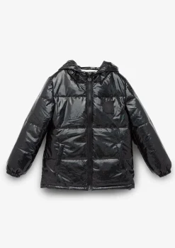 New Anorak De Niña Iridiscente Negro Chaquetas