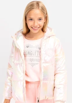 Discount Anorak De Niña Iridiscente Rosa Chaquetas