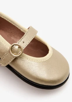 Sale Bailarinas De Bebé Hebilla Dorado Bailarinas|Zapatos De Ceremonia
