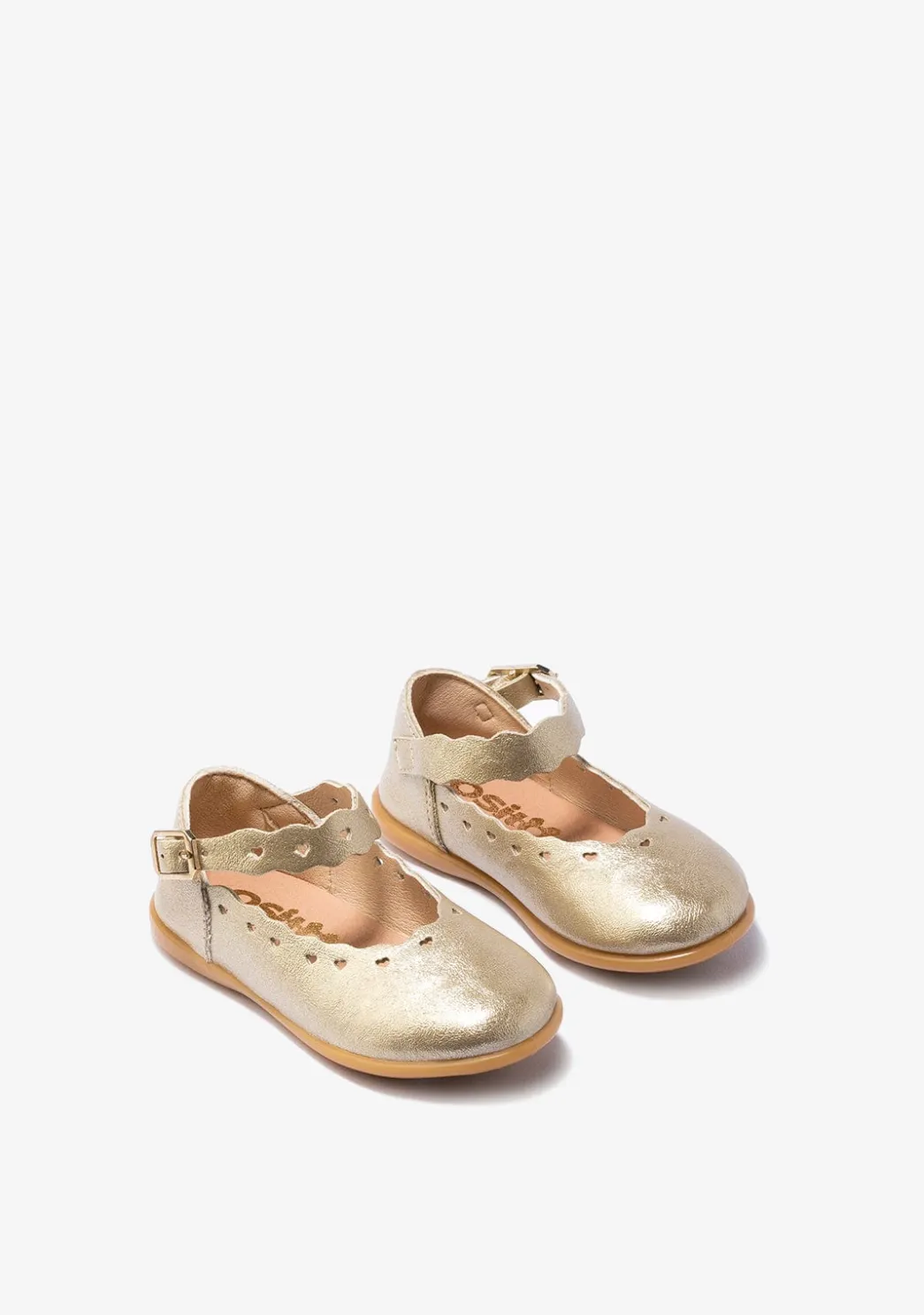 Online Bailarinas De Bebé Hebilla Platino Bailarinas|Zapatos De Ceremonia