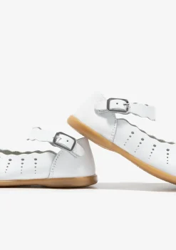 Discount Bailarinas De Bebé Ondas Hebilla Blanco Bailarinas|Zapatos De Ceremonia