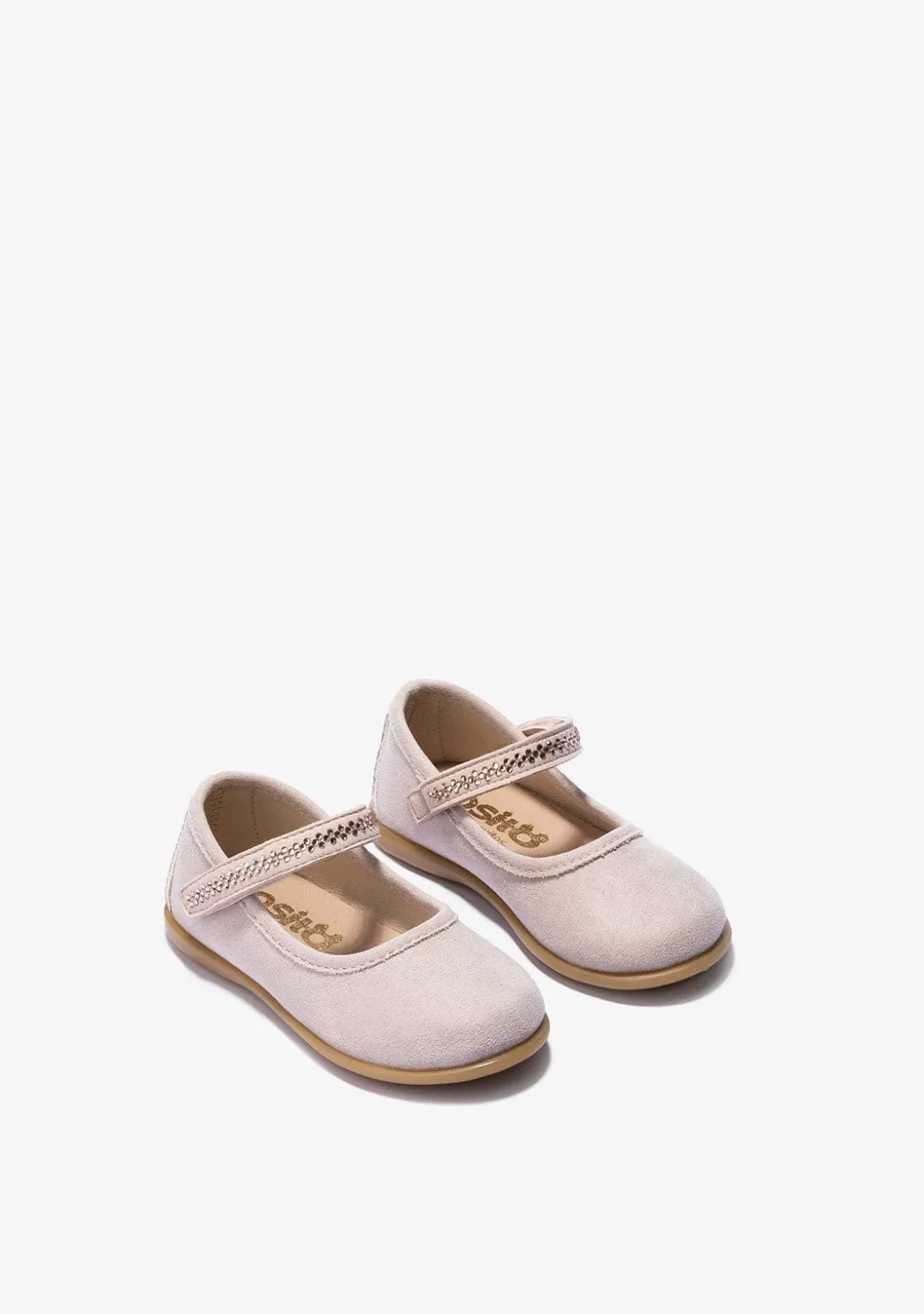 Cheap Bailarinas De Bebé Tira Adherente Rosa Bailarinas|Zapatos De Ceremonia
