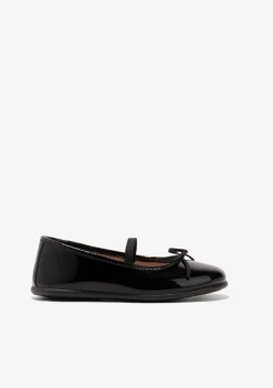 Cheap Bailarinas De Niña Charol Negro B&W Zapatos|Zapatos De Ceremonia