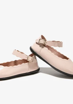 Cheap Bailarinas De Niña Ondas Rosa Zapatos De Ceremonia|Bailarinas