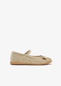 Store Bailarinas Glitter Oro Zapatos De Ceremonia|Bailarinas