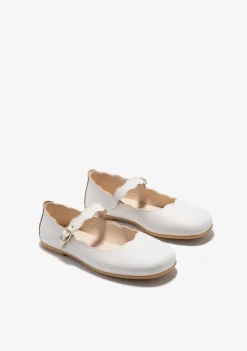 Shop Bailarinas Hebilla Ondas Beige B&W Zapatos|Zapatos De Ceremonia