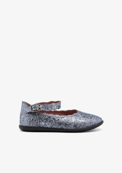 Cheap Bailarinas Ondas Glitter Plomo Bailarinas|Zapatos De Ceremonia