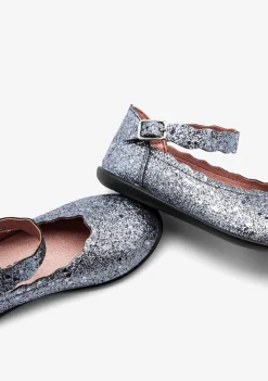 Cheap Bailarinas Ondas Glitter Plomo Bailarinas|Zapatos De Ceremonia
