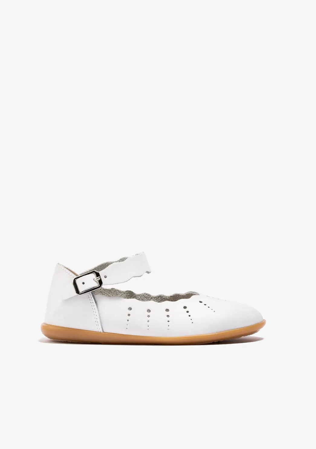 Cheap Bailarinas Ondas Hebilla Blanco Zapatos De Ceremonia|Bailarinas