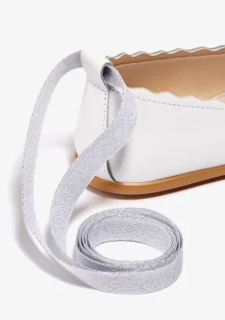 Cheap Bailarinas Ondas Tira Blanco Zapatos|Zapatos De Ceremonia
