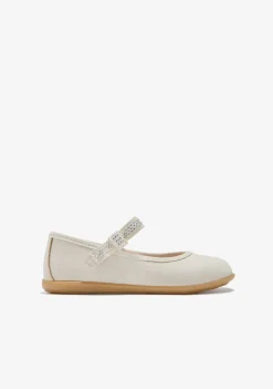 Cheap Bailarinas Strass Blanco Roto Zapatos De Ceremonia|Bailarinas