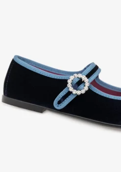 Shop Bailarinas Terciopelo Marino B&W Zapatos|Bailarinas