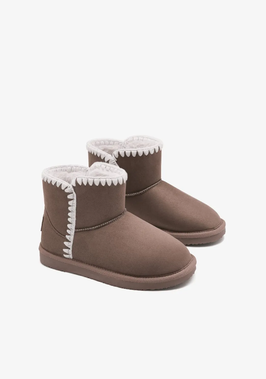 Outlet Botas Australianas Bajas Bordado Taupe Botas Australianas|Botas Australianas
