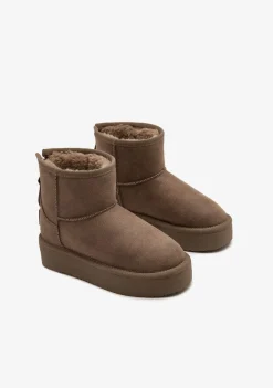 Best Sale Botas Australianas Cremallera Taupe B&W Botas Australianas|Botas Australianas