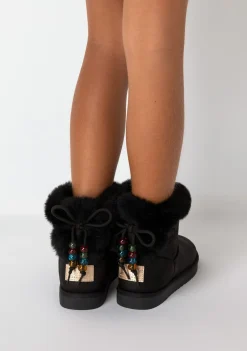New Botas Australianas Cuentas Pelo Negro B&W Botas Australianas|Botas Australianas