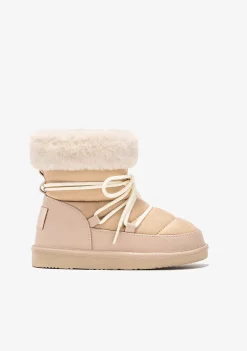 Best Botas Australianas De Niña Cordones Beige B&W Botas Australianas|Botas Australianas