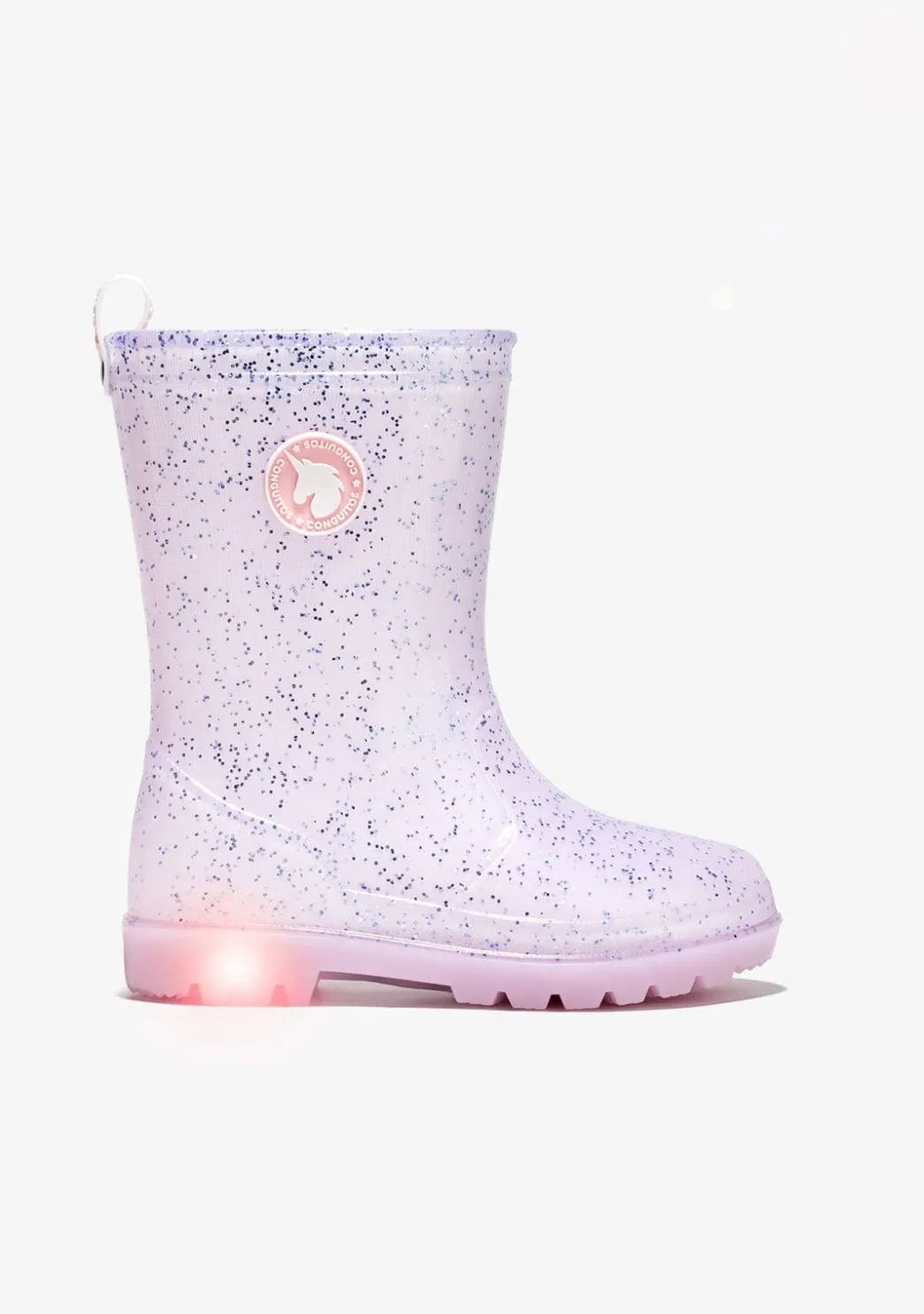 Cheap Botas De Agua De Niña Con Luz Rosa Botas De Agua|Botas De Agua