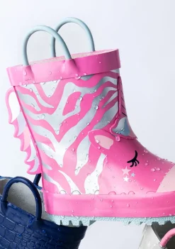 Online Botas De Agua Unicornio Rosa De Goma Botas De Agua|Botas De Agua