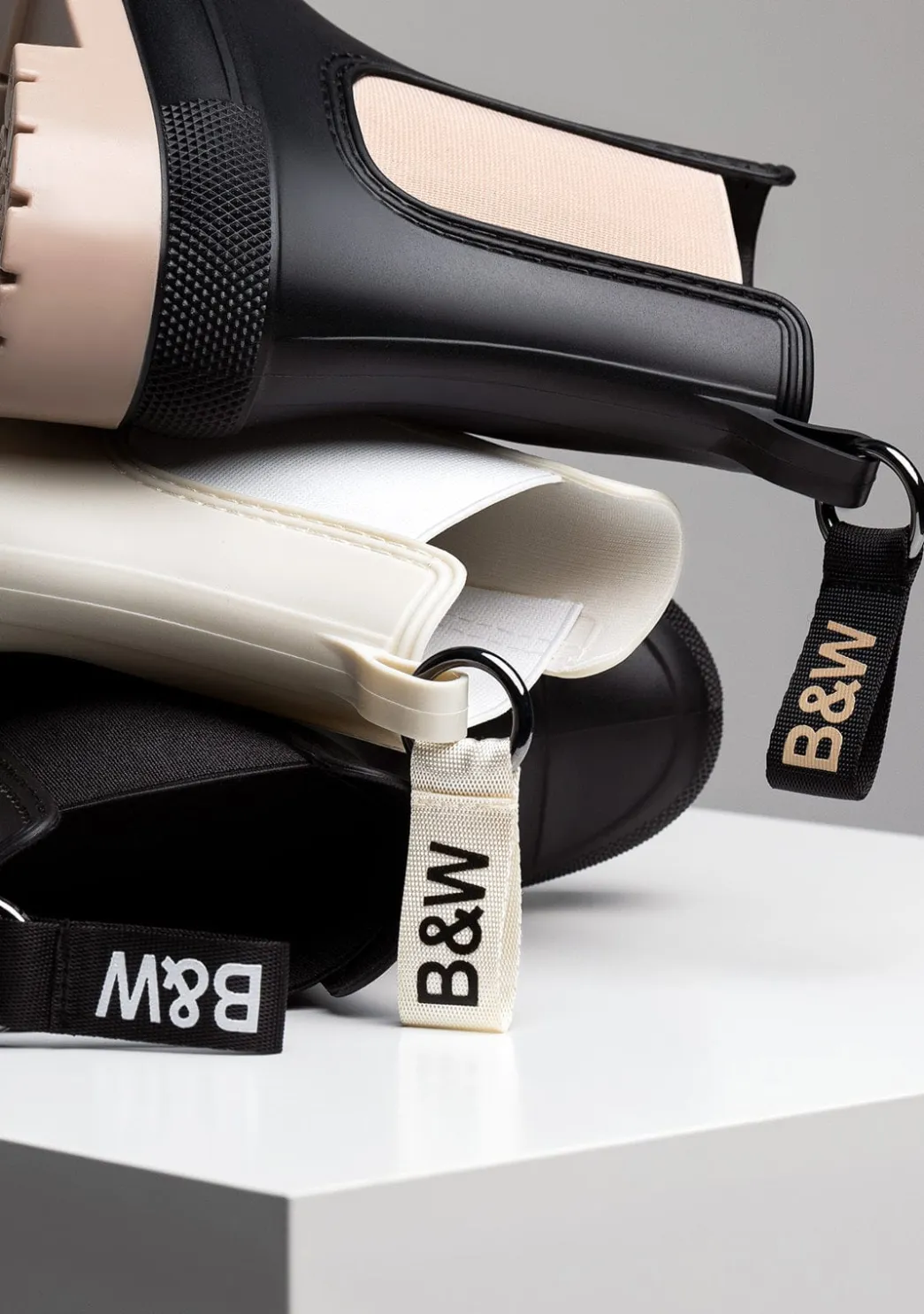 Outlet Botas De Agua Unisex Beige B&W Botas|Botas De Agua