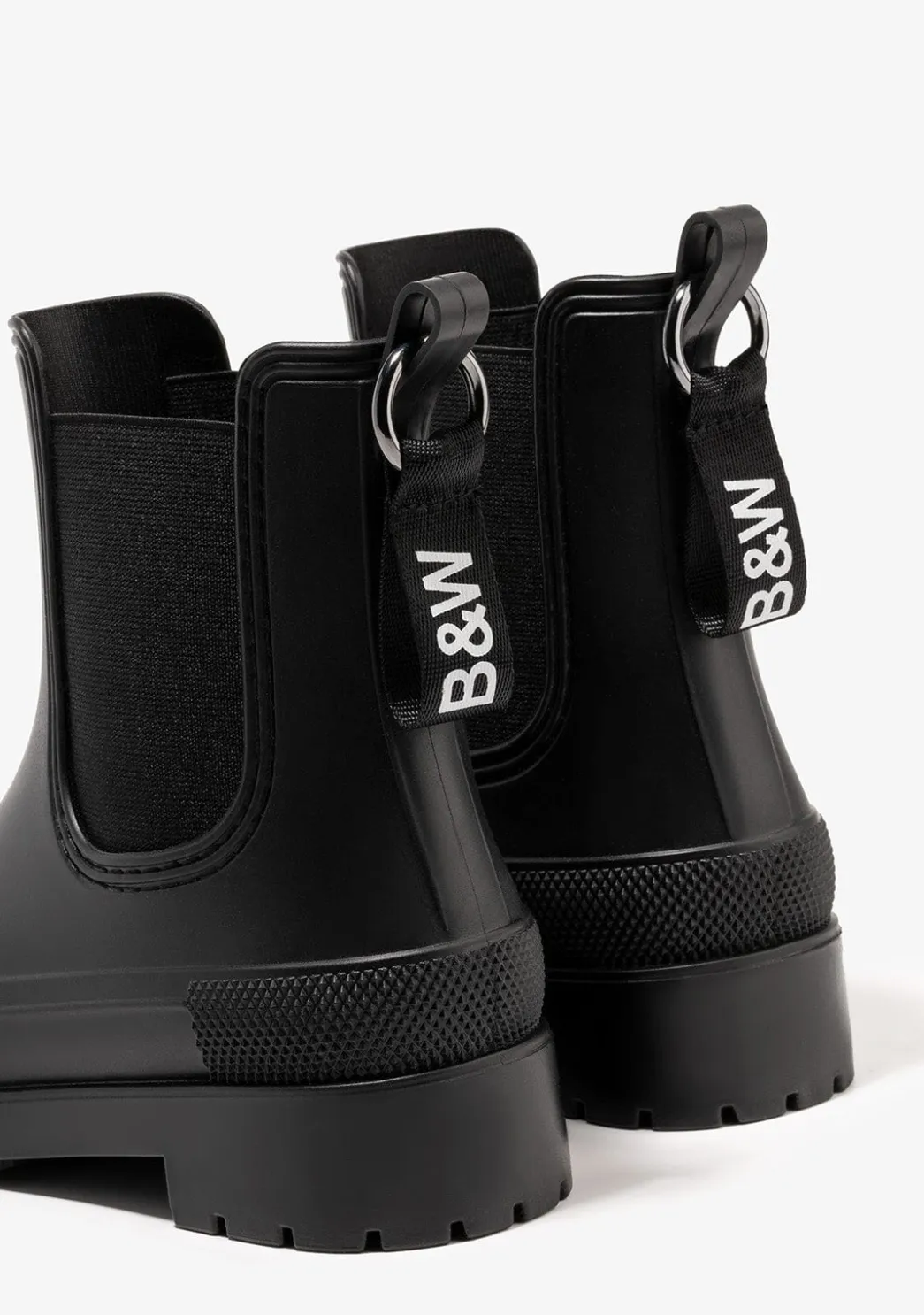 Store Botas De Agua Unisex Negro B&W Botas|Botas De Agua