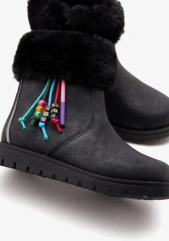 Hot Botas De Felpa Negras Botas