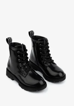 Online Botas De Niña Militares Negro B&W Botas|Botas