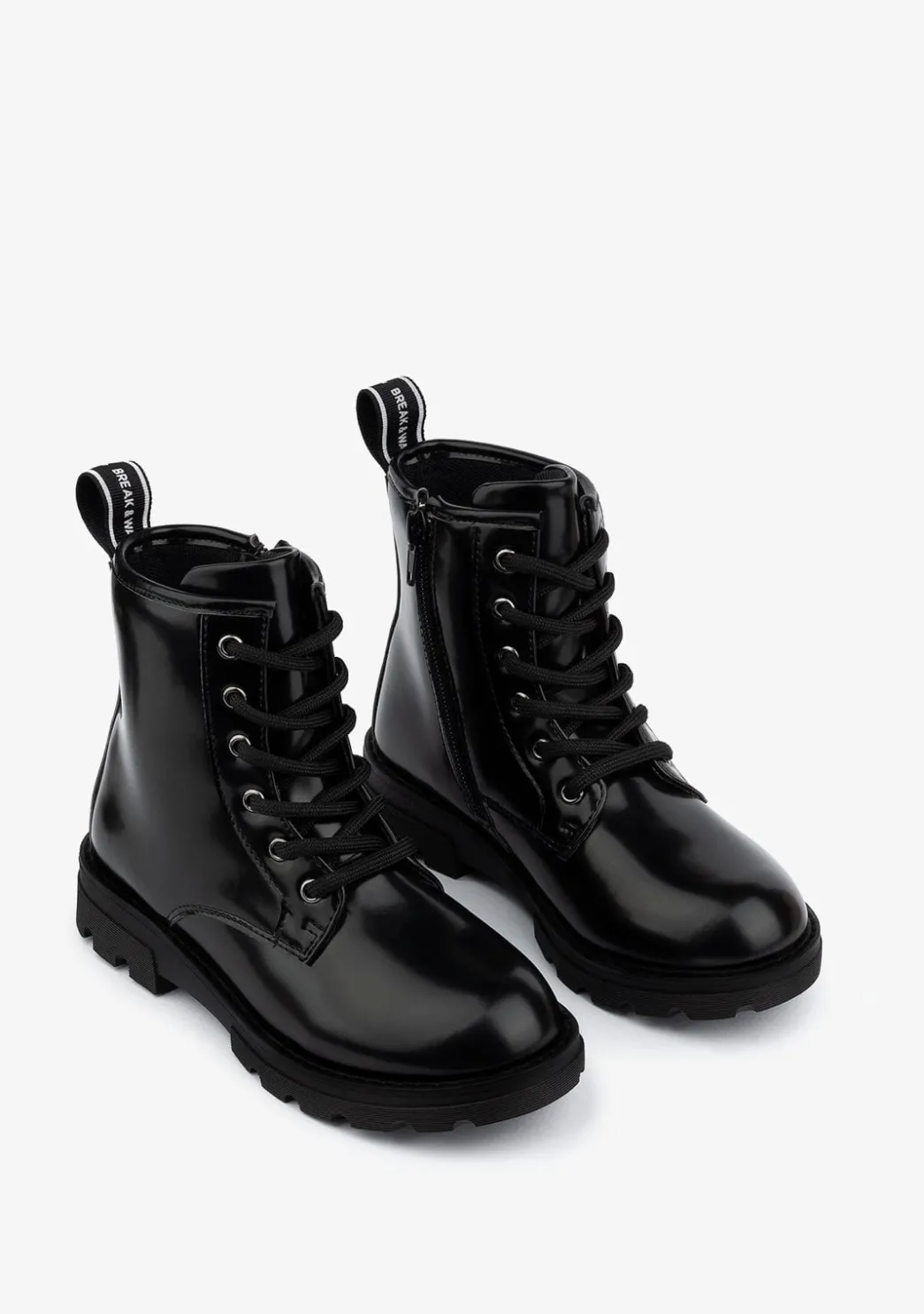 Online Botas De Niña Militares Negro B&W Botas|Botas
