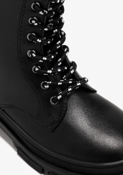 Clearance Botas De Niña Napa Negro B&W Botas|Botas