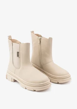 Sale Botines De Niña Chelsea Beige Botas|Botas