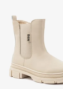 Sale Botines De Niña Chelsea Beige Botas|Botas