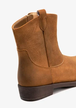Shop Botines De Niña Cowboy Camel Botas
