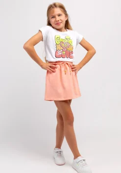Shop Camiseta Blanca De Lentejuelas Love Fluor De Niña Camisetas