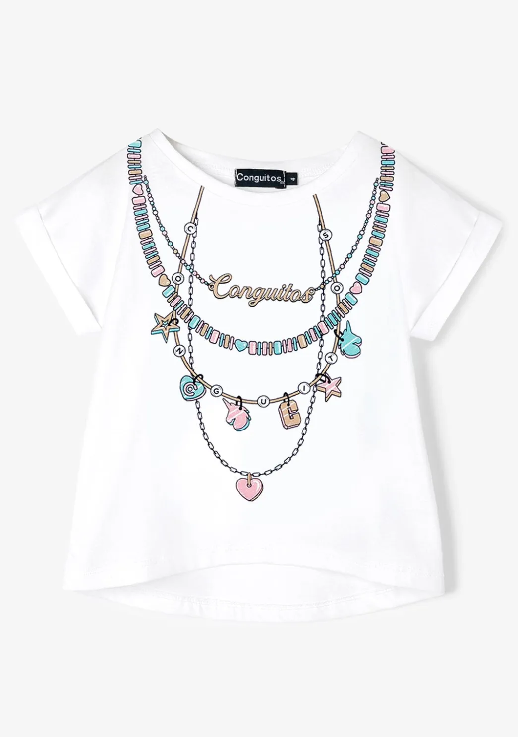 Shop Camiseta Collares Blanco Camisetas