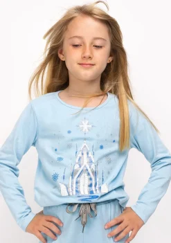 Fashion Camiseta De Niña Fantasía Azul Camisetas|Camisetas Manga Larga