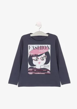 Shop Camiseta De Niña Fashion Marengo Camisetas|Camisetas Manga Larga