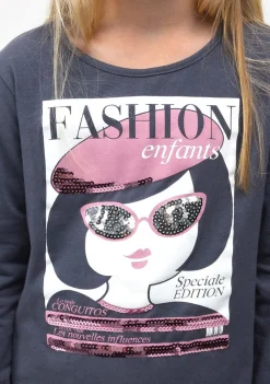 Shop Camiseta De Niña Fashion Marengo Camisetas|Camisetas Manga Larga