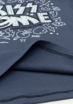 Best Sale Camiseta De Niña Kiss Gris Antracita Camisetas|Camisetas Manga Larga