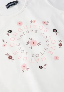 Store Camiseta De Niña Nature Blanco Camisetas|Camisetas Manga Larga