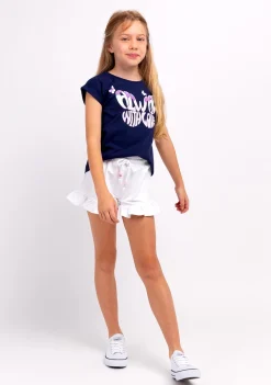 Best Camiseta Niña Estampado Mariposas Marino Camisetas