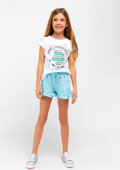 Cheap Camiseta Niña Unicornio Glitter Blanco Camisetas