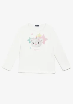 Store Camiseta Osita Estrellas Blanco Camisetas|Camisetas Manga Larga