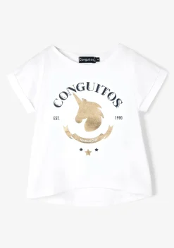 Fashion Camiseta Unicornio Oro Camisetas