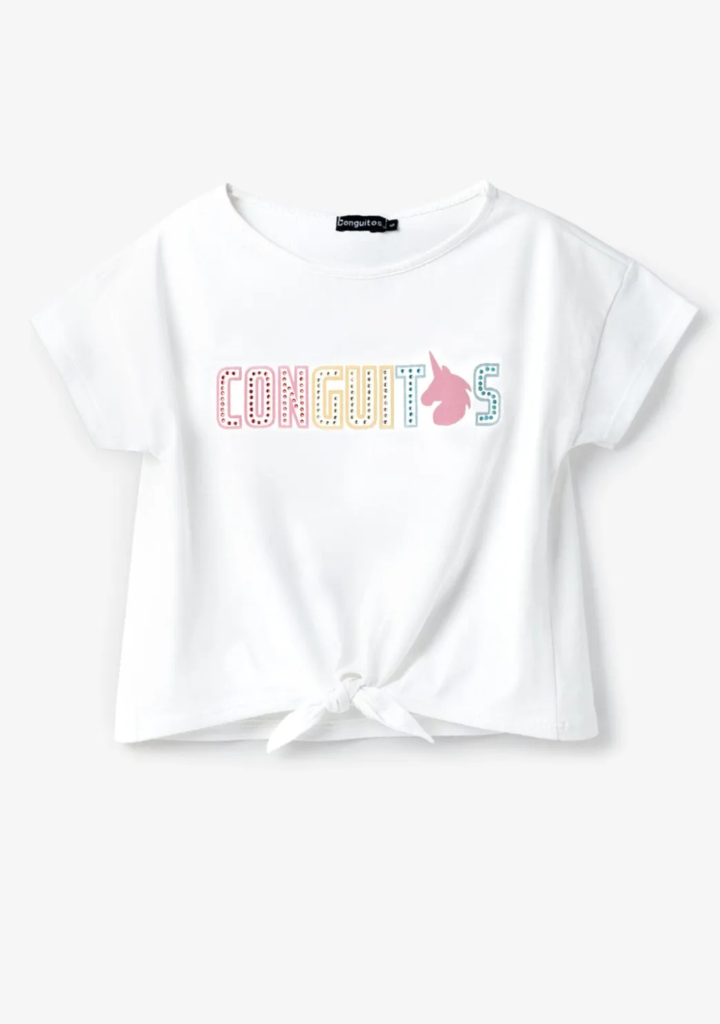 Flash Sale Camiseta Unicornio Strass Blaco Camisetas
